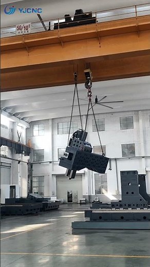 YJCNC HUGE 5 Axis Gantry CNC Machine | DMK6235 Gantry Frame Assembly Process #gantrymachiningcenter