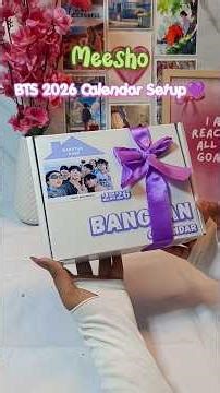 BTS 2026 Calendar Setup 💜✨ #BTS #trending #viral #shorts #unboxing #army #ARIRANG #btscomeback #rm
