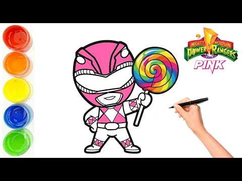 How to Draw Pink Ranger Morphing Sequence ⚡ Girl Power Mode