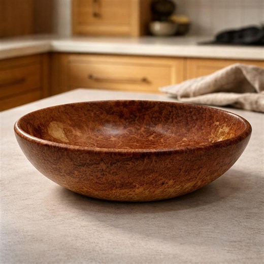 Hand Turned Red Mallee Burl Wood Bowl, Food Safe Finish, , Decorative Centerpiece - Etsy