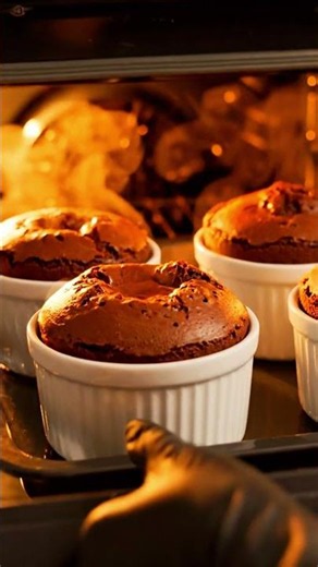 The Most Satisfying Chocolate Lava Cake You'll Ever Watch! | ASMR Cooking #asmr #cooking #usa