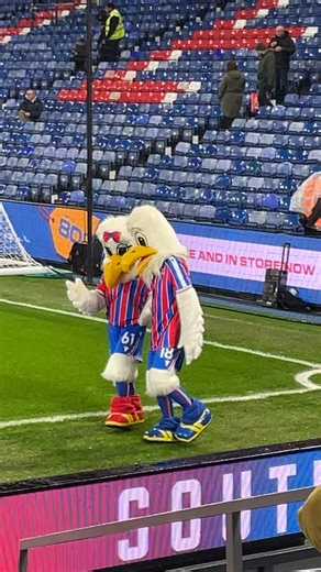 Crystal Palace Mascots Show Off Their Dance Moves