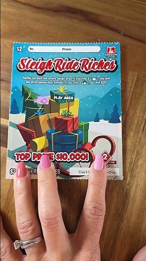 WIN! SLEIGH RIDE RICHES LOTTERY SCRATCH OFF TICKETS Live highlight
