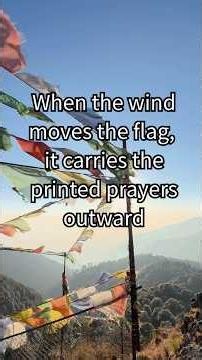 The Beautiful Meaning Behind Tibetan Prayer Flags 🏔️#himalayanart #prayerforpeace