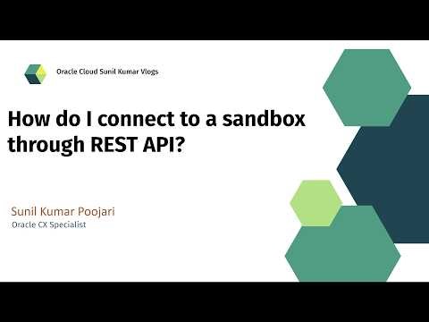 How do I connect to a sandbox through REST API?