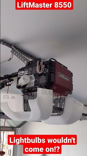 LiftMaster 8550 Brand New Out of the Box / Light Bulb Feature Not Working #Shorts