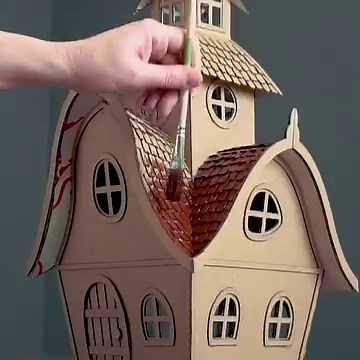 DIY Tower House Using Cardboard❣ | Creative Mom