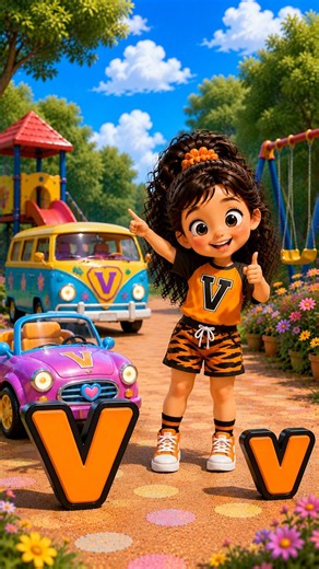 Learn the Letter V! 🔤 | Letter V Song for Kids | ABC Alphabet | Ella’s World