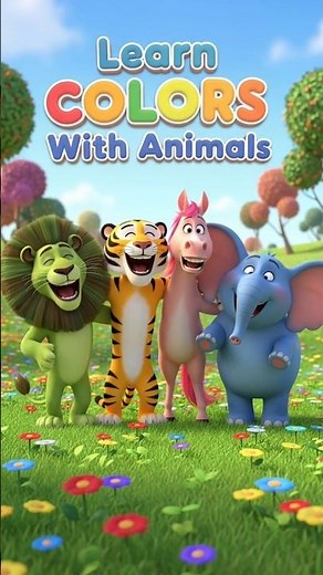 Learn COLORS With Animals & Song 😻