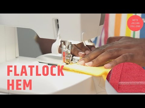 Serger School: Flatlock Hem
