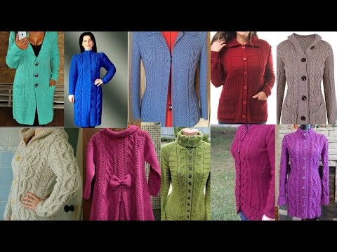 Ladies long Cardigan knitting pattern 😍 2026 #viral video #knittingprojects #sweater design