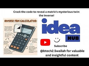 Inverse of a matrix from Calculator