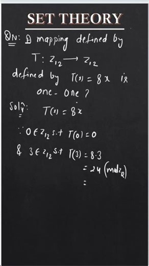 Eg of One One mapping #practice #example #function #set #settheory