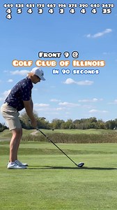 9.6K views · 73 reactions | Front 9 at Golf Club of Illinois in 90 seconds. The full length shots are uploading to Youtube. I was able to play here with my Goat App membership. #golf #golfcoach | The Swing Library | Facebook