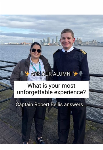 🎙️✨ ASK OUR ALUMNI ✨🎙️ From the sub-Antarctic to Liverpool 🐧 Maritime Operations Management student Jonecar had the opportunity to chat with alum Captain Robert Bellis about his exciting maritime career. Robert is currently Chief Officer aboard the RRS Sir David Attenborough! 🚢