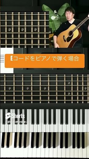 How to play guitar E chord on piano #Piano singing lesson 1