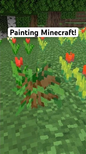 Painting the OAK SAPLING in Minecraft!
