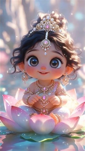 "3D Little Parvati 👶✨ Itni Cute Ki Nazar Hi Na Hate!"#shortsvideo