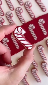 Cookie candy canes don’t break your teeth 😁 This Christmas, EASYTONE-ing your sugar cookies was never easier. Order these stamps, cutters and fondant from www.sweetlyimpressed.com Wish to learn, follow @sweetlyimpressedobsessed for an upcoming tutorial on just how easy these products are to use. | Sweetly Impressed