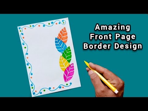 Easy and Decent Leaf Border Design Step by Step