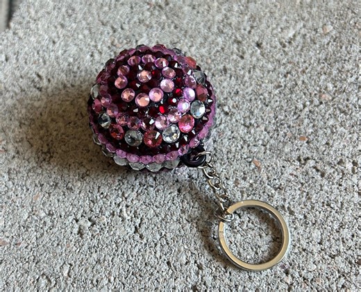 Bedazzled Crystal Magic Ball Keychain - Etsy