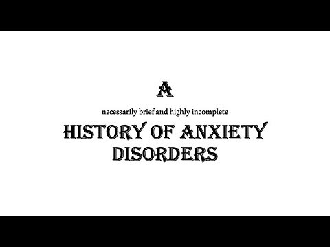 A History of Anxiety Disorders