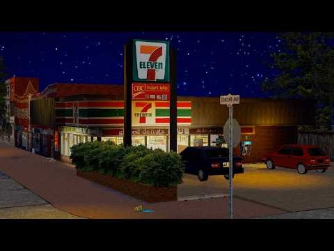 late night slurpee run - 5 hours of quiet city ambience / ps1 style