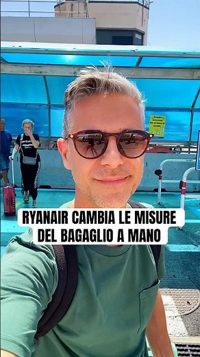 Bagaglio a mano Ryanair: cambiano le misure (agosto 2025)