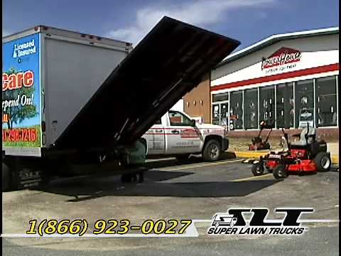 Loading ramp perfect for box trucks and landscape companies by Super Lawn Truck .