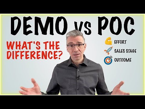 POC vs DEMO: what is the DIFFERENCE? Sales Engineer explains