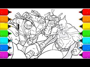 Drawing Teenage Mutant Ninja Turtles TMNT Coloring Page
