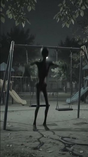 Why Was This Alien Sitting On A Playground Swing At Night #shorts