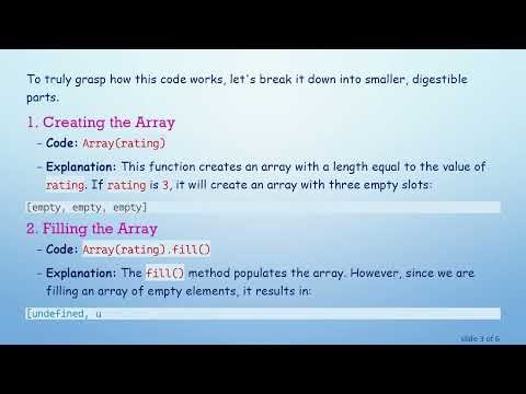 Understanding the JavaScript Code for Displaying Stars Based on Rating
