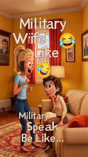 Military Wife Speaks in Code… Mom Is Losing It 😂 #animationcomedy #cartoonparody #militaryhumor