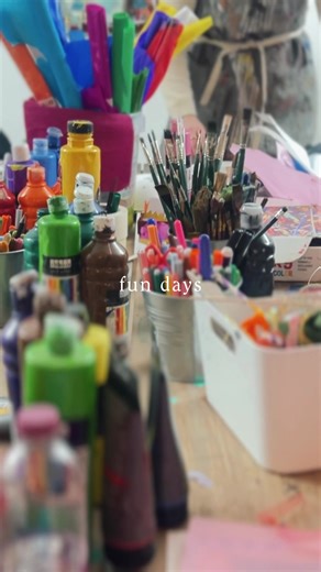 It looks like fun… but it’s also a space to explore, to feel, to express without being “right”. what did creativity feel like for you as a child?