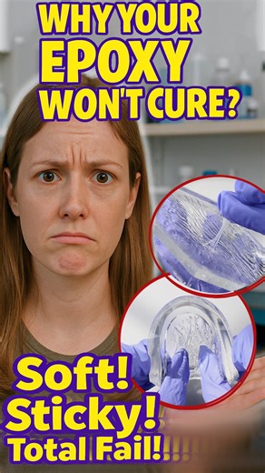 Heyclear Art | Resin Not Curing? Here’s What You’re Doing Wrong! Is your epoxy resin staying soft, rubbery, or even sticky instead of curing hard? Don’t... | Instagram