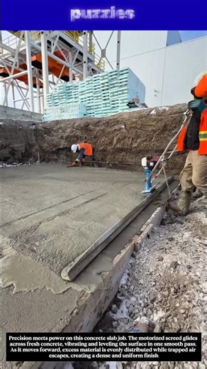 Super Smooth Concrete Leveling Machine That Changes Everything! Satisfying Screeding Process