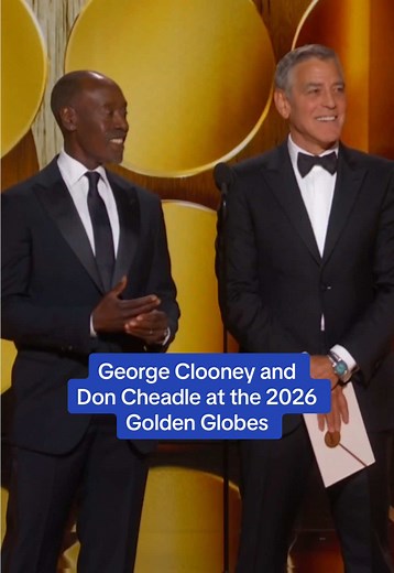 George Clooney and Don Cheadle at the 2026 Golden Globes