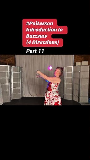 Pt11 Poi Introduction to Buzzsaw (4 Directions) #poi #PoiSpinning #PoiDance #FlowArts #PoiTutorial