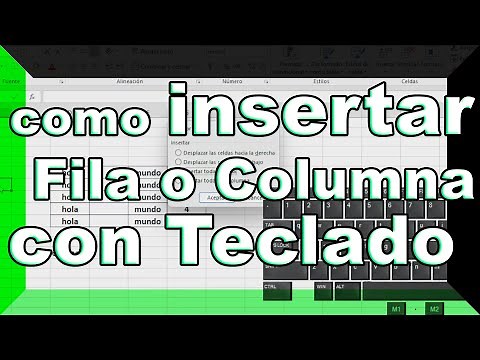 How to insert ROWS or COLUMNS in Excel USING the KEYBOARD - Excel Basics Part 37