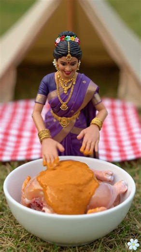 ASMR Miniature Cooking | Satisfying Roast Chicken & Paneer Curry Recipe