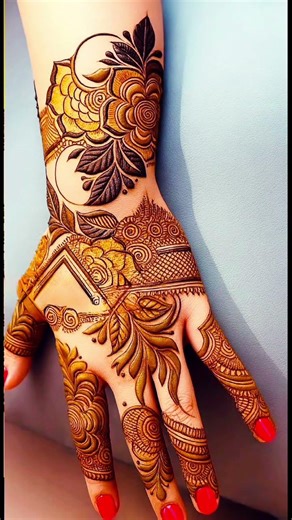 New Mehndi design simple and easy Mehndi design beautiful Mehndi design #arabichenna #mehndidesign