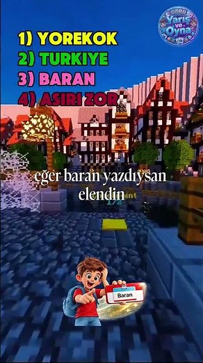 🎯 Yarış ve Oyna 3! Benimle Aynısını Söylersen Elenirsin!