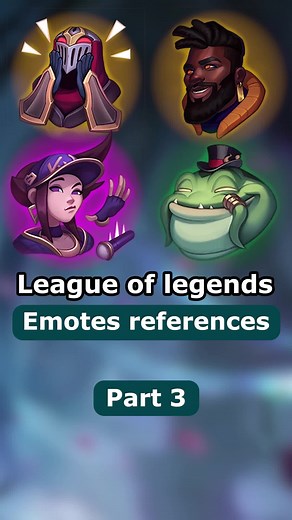 League of legends - Emotes references - Part 3 - #leagueoflegends #leaguetiktok #viral