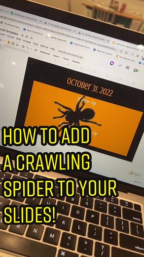 How to Add a Crawling Spider to Your Slides Tutorial