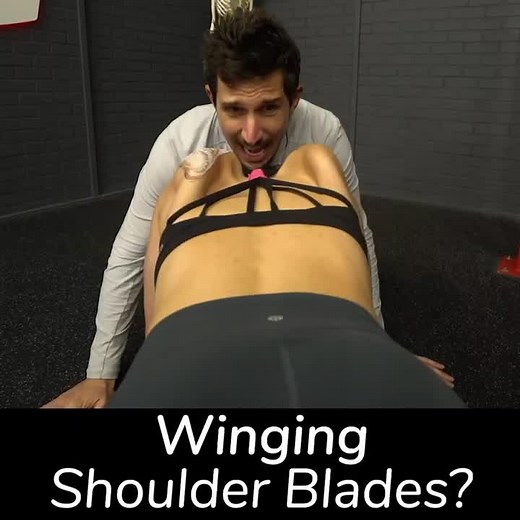 Do you have #scapularwinging when you plank? Try this with a partner to strengthen the muscles holding your scapula to your ribs. #moveu #scapula