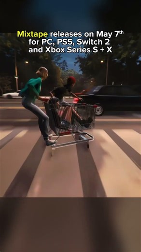 Escaping from the police... in a shopping cart??