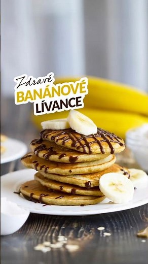 ZDRAVÉ BANÁNOVÉ LÍVANCE bez cukru 💚 fitness recept 👉 www.bajolafit.cz