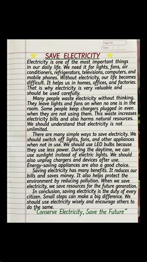 ⚡️SAVE ELECTRICITY ⚡️