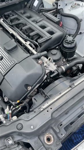 2002 e46 BMW m54 engine bay
